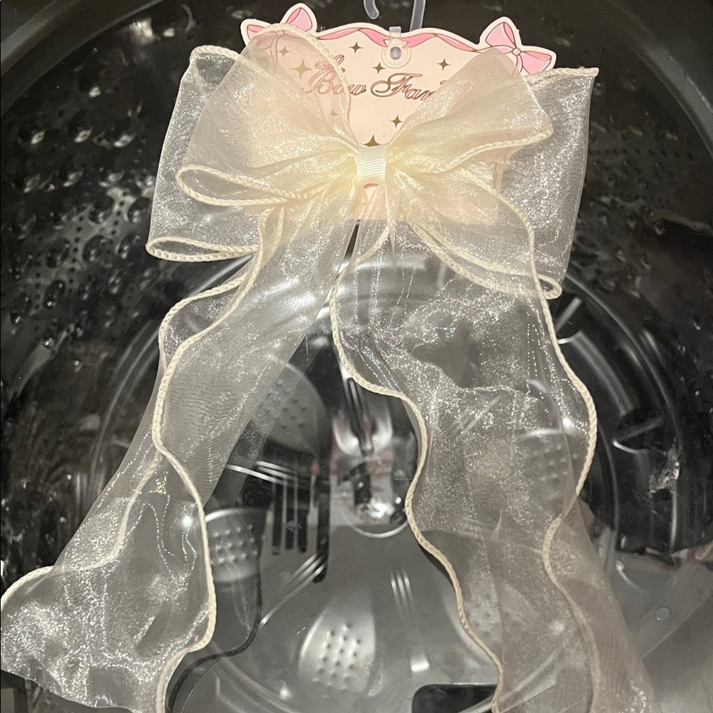Elegant Sheer Hair Bow